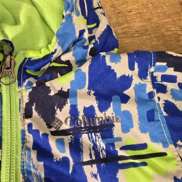 Columbia baby boys size 12-18 months blue, green and gray jacket - Picture 2 of 9